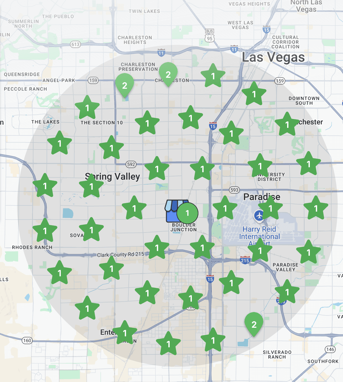 Traffic analytics graph showing upward growth